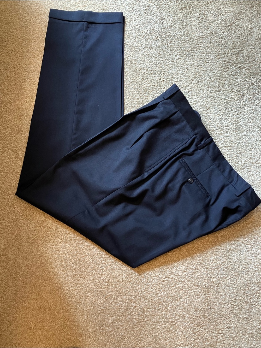Jos.A.Bank Signature Collection Traditional Fit Pleated Wool Pants